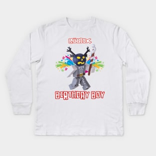 The Birthday Boy - Roblox Kids Long Sleeve T-Shirt